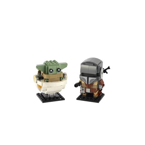 LEGO Star Wars 75317 Il Mandaloriano e il Bambino, Modellini da Costruire di Brickheadz con 'Baby Yoda', Idee Regalo - 10