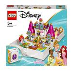 LEGO Disney Princess 43193 L'Avventura Fiabesca di Ariel, Belle, Cenerentola e Tiana, Castello Giocattolo con 4 Mini Bambole