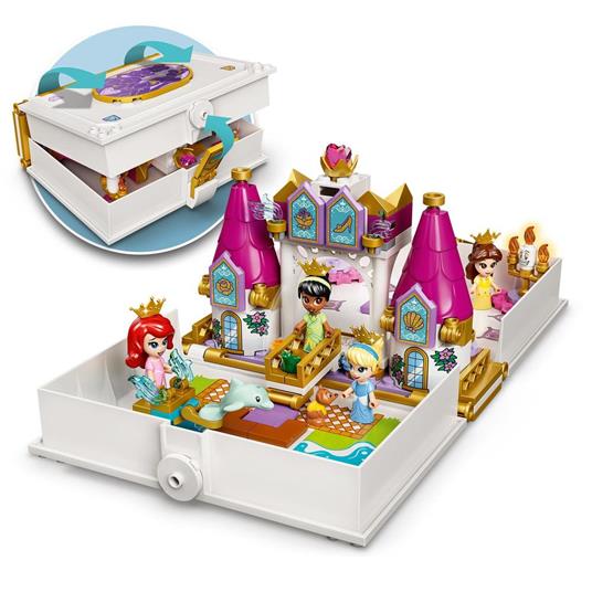 LEGO Disney Princess 43193 L'Avventura Fiabesca di Ariel, Belle, Cenerentola e Tiana, Castello Giocattolo con 4 Mini Bambole - 2