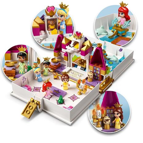LEGO Disney Princess 43193 L'Avventura Fiabesca di Ariel, Belle, Cenerentola e Tiana, Castello Giocattolo con 4 Mini Bambole - 3