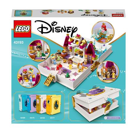 LEGO Disney Princess 43193 L'Avventura Fiabesca di Ariel, Belle, Cenerentola e Tiana, Castello Giocattolo con 4 Mini Bambole - 7