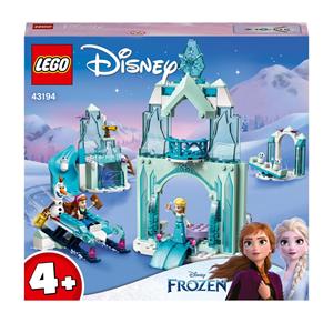 Giocattolo LEGO Disney Princess 43194 Il paese delle Meraviglie Ghiacciato di Anna ed Elsa, Castello di Frozen con 6 Mini Bamboline LEGO
