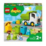 LEGO DUPLO Town 10945 Camion della Spazzatura e Riciclaggio, Giochi Educativi per Bambini dai 2 Anni in su, Set Costruzioni