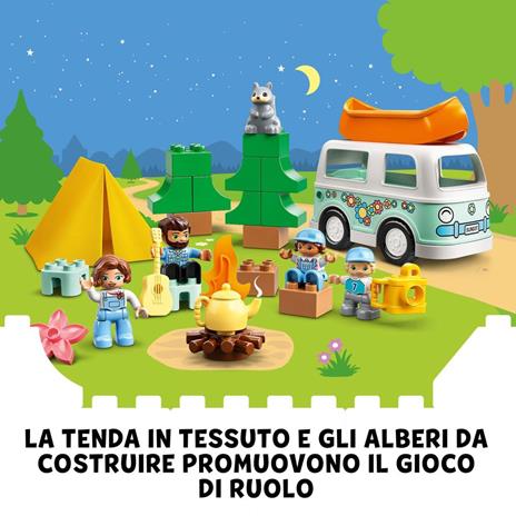 LEGO DUPLO Town 10946 Avventura in Famiglia sul Camper Van, Giochi Educativi per Bambini dai 2 Anni in su, Set Costruzioni - 3