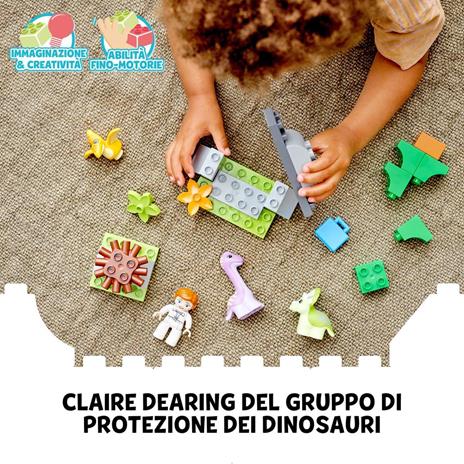 LEGO DUPLO Jurassic World 10938 lAsilo Nido dei Dinosauri, Giocattolo con Mattoncini Grandi - 3
