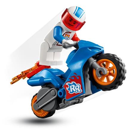 LEGO City 60298 Rocket Stunt Bike with Toy Motorbike & Rocket Racer - 6