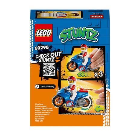 LEGO City 60298 Rocket Stunt Bike with Toy Motorbike & Rocket Racer - 9