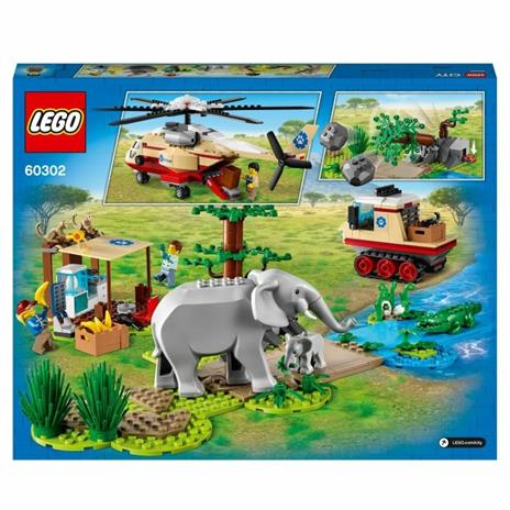 LEGO City 60302 Wildlife Operazione di Soccorso Animale, Set Clinica Veterinaria con Elicottero Giocattolo e 4 Minifigure - 10
