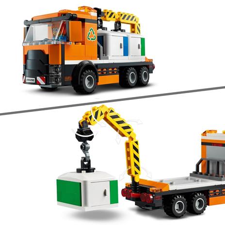 LEGO City 60292 Centro Città con Autolavaggio, Moto, Bici e Camion Giocattolo, Piattaforme Stradali e 8 Minifigure - 4