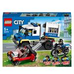 LEGO City 60276 Trasporto dei Prigionieri della Polizia, Camion Giocattolo con Moto, Auto, Snake Rattler e Clara La Criminale