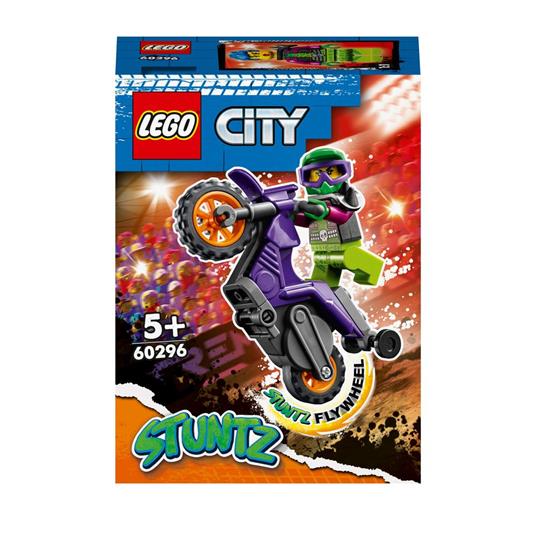 LEGO City Stuntz Stunt Bike da Impennata, Moto Giocattolo con Funzione  Carica e Vai, Giochi per Bambini dai 5 Anni, 60296 - LEGO - City Stuntz -  Moto - Giocattoli