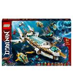 LEGO NINJAGO 71756 Idro-Vascello, Sottomarino Giocattolo per Bambini dai 9 Anni con le Minifigure dei Ninja Kai e Nya