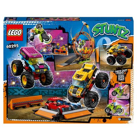 LEGO City 60295 Stuntz Arena dello Stunt Show, Set con 2 Monster Truck Giocattolo, 2 Automobiline, Moto Giocattolo - 8