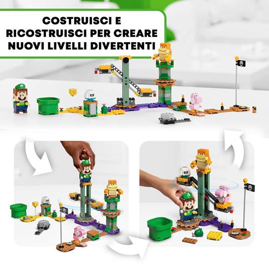 LEGO Super Mario 71387 Avventure di Luigi - Starter Pack, Giocattolo con Personaggi Interattivi - 3