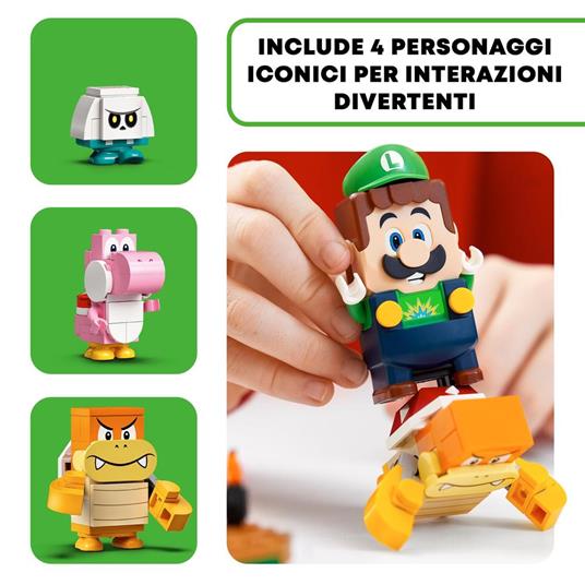 LEGO Super Mario 71387 Avventure di Luigi - Starter Pack, Giocattolo con Personaggi Interattivi - 6