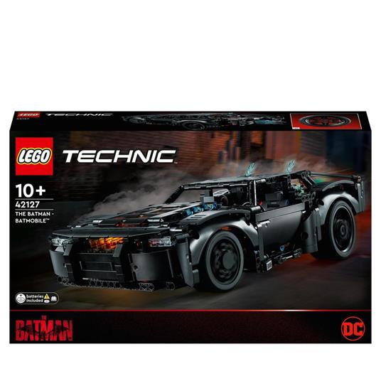 LEGO Technic 42127 BATMOBILE DI BATMAN, Modellino Auto da Costruire con Mattoncini Luminosi, Set del Film del 2022