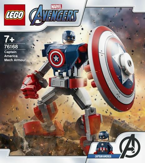 LEGO Super Heroes (76168). Armatura mech di Capitan America - 10