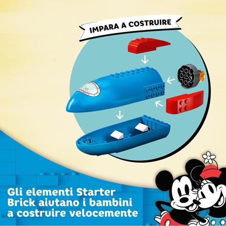 LEGO Disney 10774 Mickey and Friends Il Razzo Spaziale di Topolino e Minnie, Modellino in Mattoncini, Giocattoli per Bambini - 4