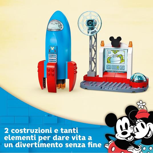 LEGO Disney 10774 Mickey and Friends Il Razzo Spaziale di Topolino e Minnie, Modellino in Mattoncini, Giocattoli per Bambini - 5