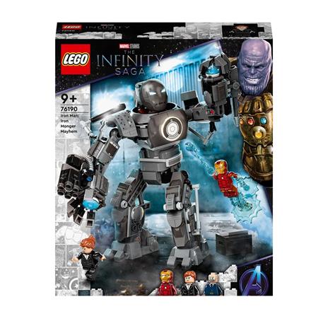 LEGO Super Heroes 76190 Iron Man: Iron Monger Scatena il Caos, Set dei Supereroi Marvel Avengers con Action Figure del Mech