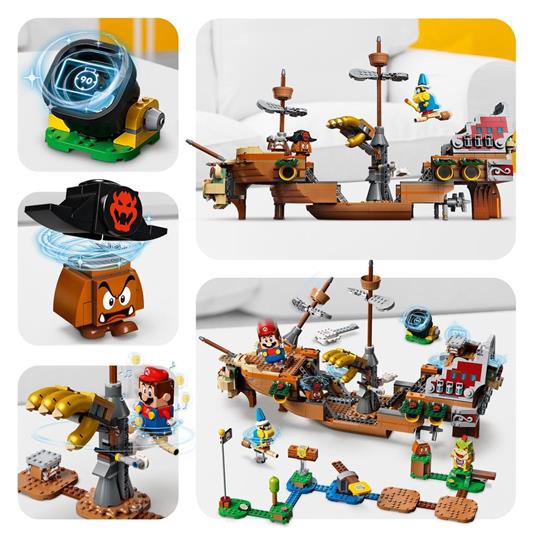 LEGO Super Mario 71391 Il Veliero Volante di Bowser - Pack di Espansione, Set di Costruzioni in Mattoncini per Bambini - 7