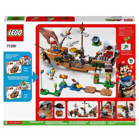 LEGO Super Mario 71391 Il Veliero Volante di Bowser - Pack di Espansione, Set di Costruzioni in Mattoncini per Bambini - 9