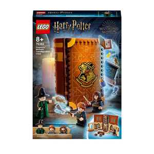 Giocattolo LEGO Harry Potter 76382 Lezione di Trasfigurazione a Hogwarts, Libro di Incantesimi con Minifigure Professoressa McGranitt LEGO