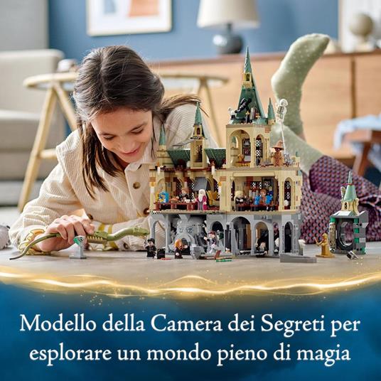 LEGO Harry Potter 76389 La Camera dei Segreti di Hogwarts, Castello Giocattolo Modulare con Sala Grande e Minifigure d'Oro - 3