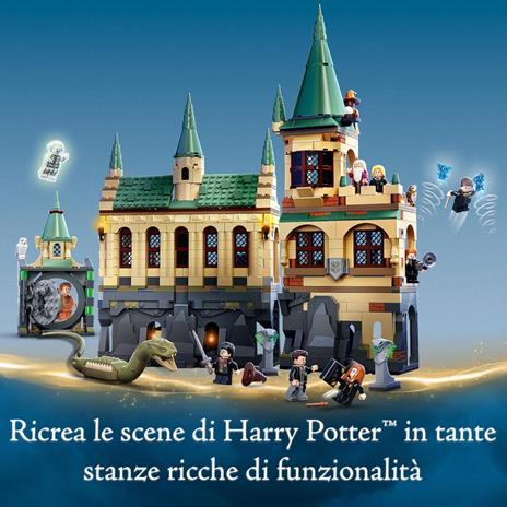 LEGO Harry Potter 76389 La Camera dei Segreti di Hogwarts, Castello Giocattolo Modulare con Sala Grande e Minifigure d'Oro - 4