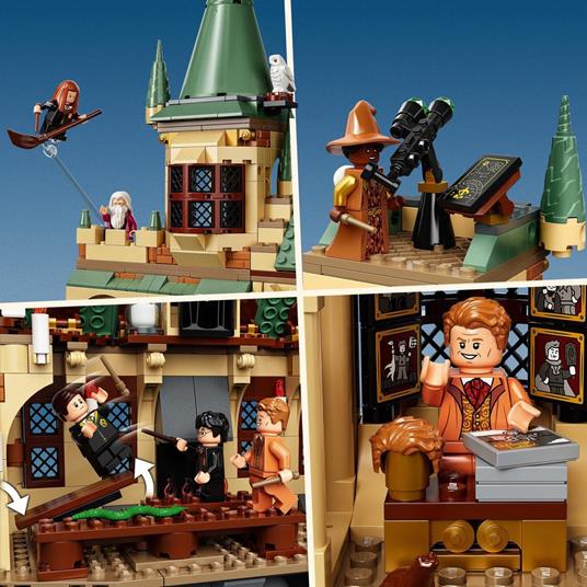 LEGO Harry Potter 76389 La Camera dei Segreti di Hogwarts, Castello Giocattolo Modulare con Sala Grande e Minifigure d'Oro - 5