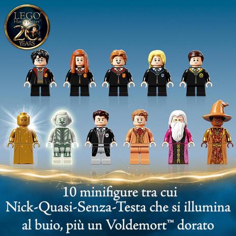 LEGO Harry Potter 76389 La Camera dei Segreti di Hogwarts, Castello Giocattolo Modulare con Sala Grande e Minifigure d'Oro - 7