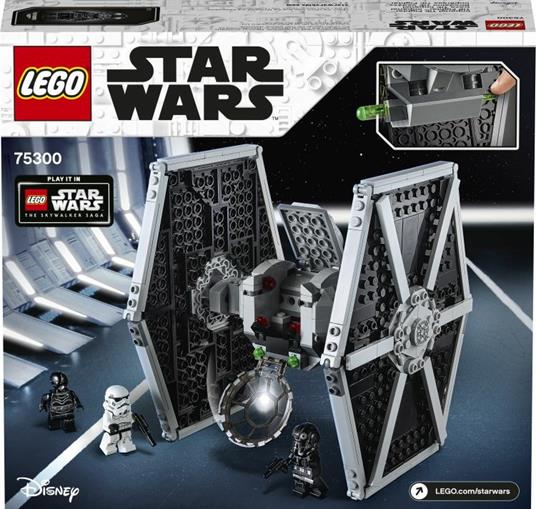 LEGO Star Wars 75300 Imperial TIE Fighter, Modellino da Costruire, Giochi per Bambini con Minifigure Stormtrooper e Pilota - 10