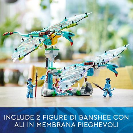 LEGO Avatar 75572 Il Primo Volo sulla Banshee di Jake e Neytiri, Modellino da Costruire di Pandora con 2 Banshee Giocattolo - 5