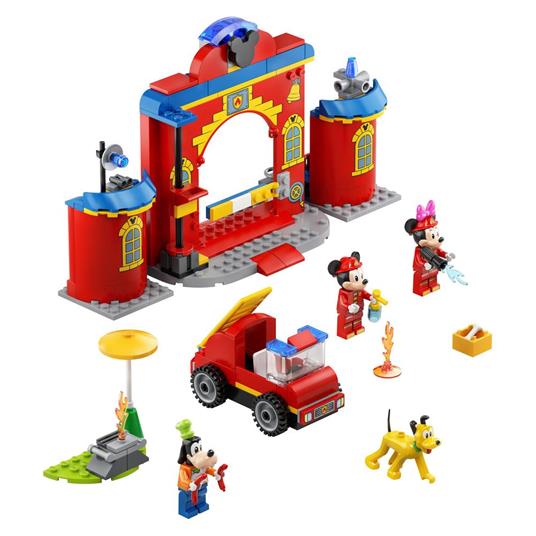 LEGO Disney 10776 Mickey and Friends Autopompa e Caserma di Topolino e i Suoi Amici, Camion Giocattolo dei Pompieri - 7