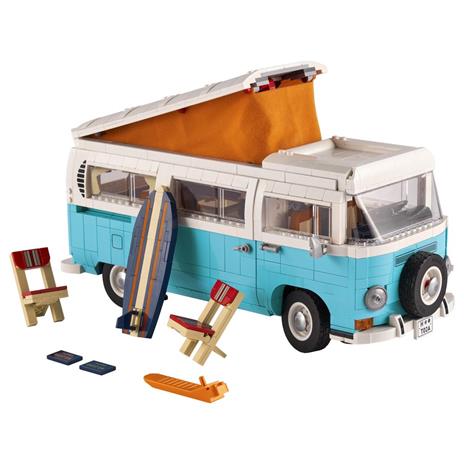 LEGO Icons 10279 Camper Van Volkswagen T2, Classico Modello Auto da Costruire con Dettagli Iconici, Hobby Creativi per Adulti - 7