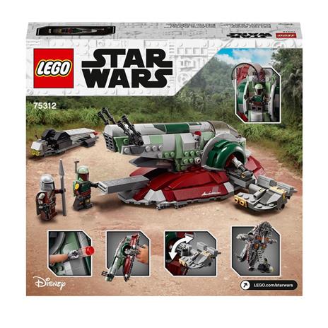 LEGO Star Wars 75312 Astronave di Boba Fett, Set da Costruzione con 2 Personaggi, Giocattoli Bambino dai 9 Anni, Idee Regalo - 8