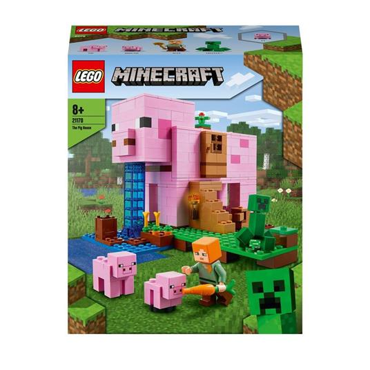 LEGO Minecraft 21170 La Pig House, Set da Costruire, Casa Apribile con  Animali Giocattolo, Giochi per Bambini da 8 Anni - LEGO - Harry Potter - TV  & Movies - Giocattoli