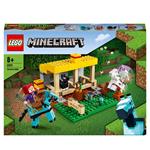 LEGO Minecraft 21171 La Scuderia, Fattoria Giocattolo con la Minifigure dello Scheletro a Cavallo, Giochi per Bambini