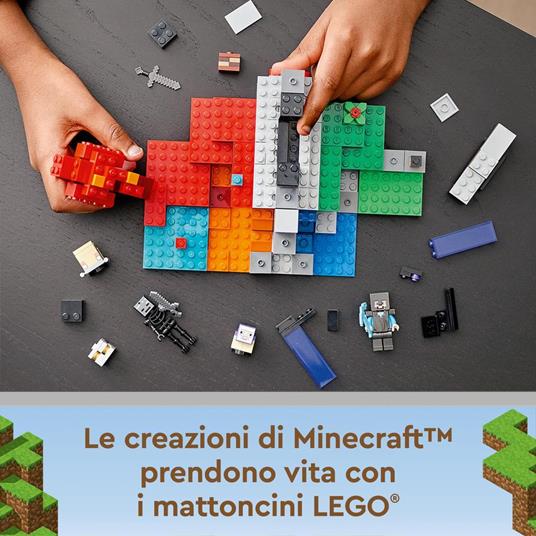 LEGO Minecraft 21172 Il Portale in Rovina, Set Giocattoli per Bambini con Steve, la Pecorella e il Baby Hoglin - 6