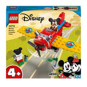 Giocattolo LEGO Disney 10772 Mickey and Friends L'Aereo a Elica di Topolino, Aereo Giocattolo, Giochi per Bambini dai 4 Anni LEGO