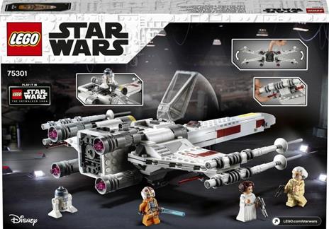 LEGO Star Wars 75301 X-Wing Fighter di Luke Skywalker, Set Guerre Stellari, Minifigure della Principessa Leila e Droide R2-D2 - 11