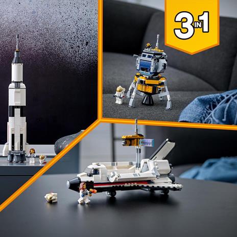 LEGO Creator 31117 3 in 1 Avventura dello Space Shuttle, Razzo Spaziale Giocattolo, Costruzioni per Bambini dai 8 Anni - 7