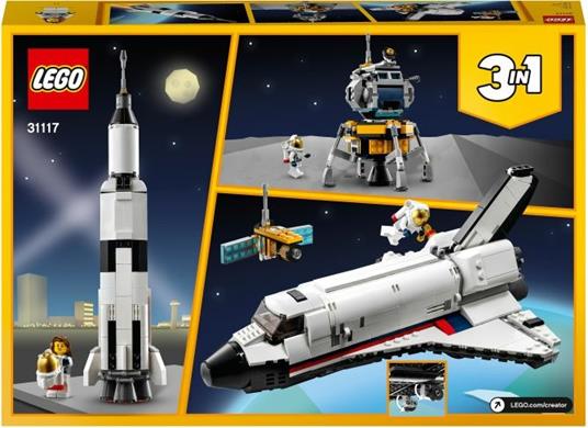 LEGO Creator 31117 3 in 1 Avventura dello Space Shuttle, Razzo Spaziale Giocattolo, Costruzioni per Bambini dai 8 Anni - 10