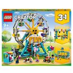 LEGO Creator 31119 3 in 1 Ruota Panoramica, Autoscontro e Giostra, Playset Parco Giochi, Costruzioni per Bambini dai 9 Anni