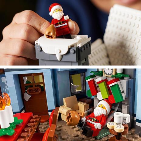 LEGO Icons 10293 La Visita di Babbo Natale, Set di Costruzioni per Adulti e Famiglie, Decorazioni Natalizie per la Casa - 5