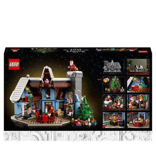 LEGO Icons 10293 La Visita di Babbo Natale, Set di Costruzioni per Adulti e Famiglie, Decorazioni Natalizie per la Casa - 9