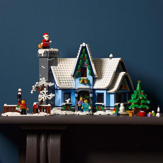 LEGO Icons 10293 La Visita di Babbo Natale, Set di Costruzioni per Adulti e  Famiglie, Decorazioni Natalizie per la Casa - LEGO - Icons - Edifici e  architettura - Giocattoli