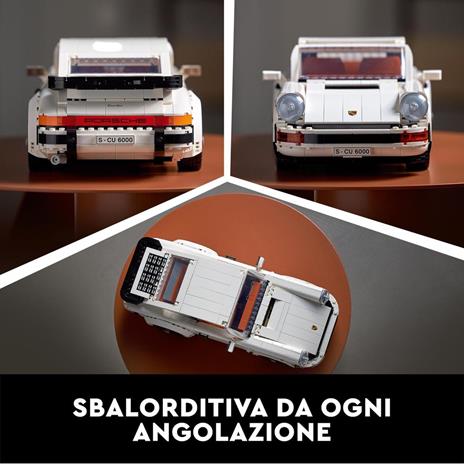 LEGO Icons 10295 Porsche 911, Set Costruzioni per Adulti, Auto da Corsa, Modello da Collezione Turbo Targa 2 in 1 - 5
