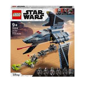 Giocattolo LEGO Star Wars 75314 Shuttle di Attacco The Bad Batch, Set da Costruzione con 5 Personaggi Cloni e Droide Gonk, Giocattoli LEGO