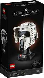 Giocattolo LEGO Star Wars (75305). Casco da Scout Trooper, Set da Costruzione per Adulti, Regalo da Collezione LEGO